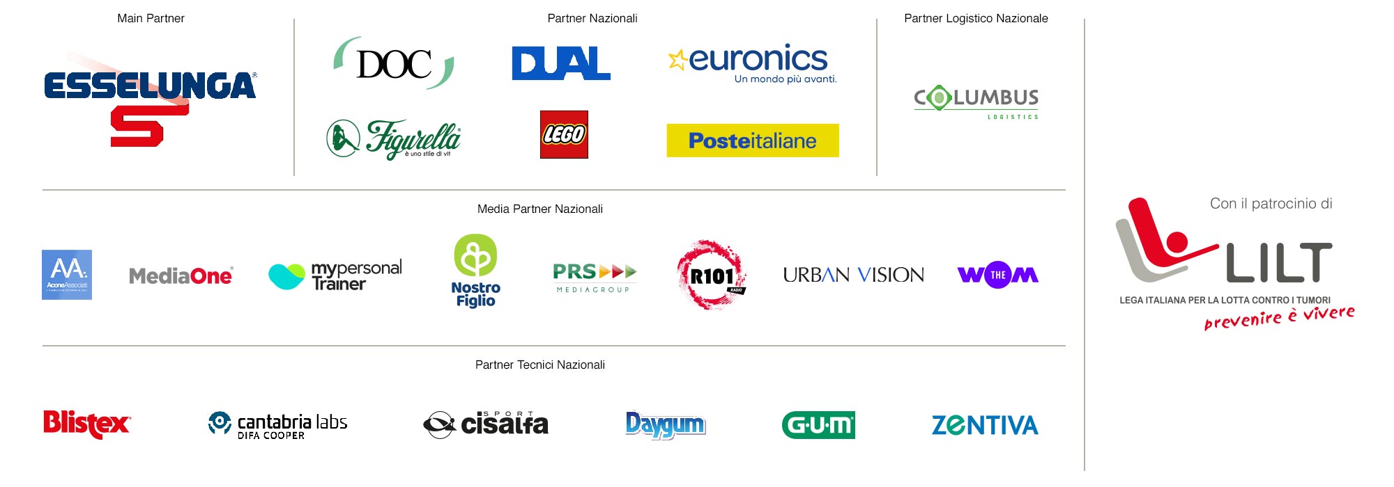 Sponsor nazionali Pigiama Run