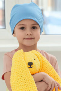 Bambina malata di tumore